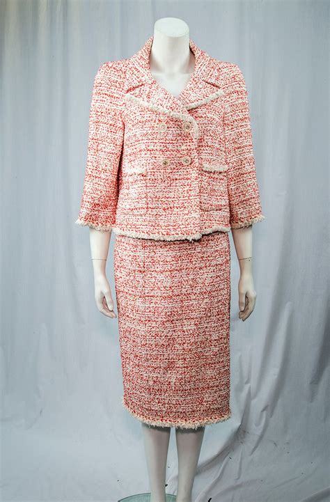 chanel 2 piece set outfits|chanel tweed suit for sale.